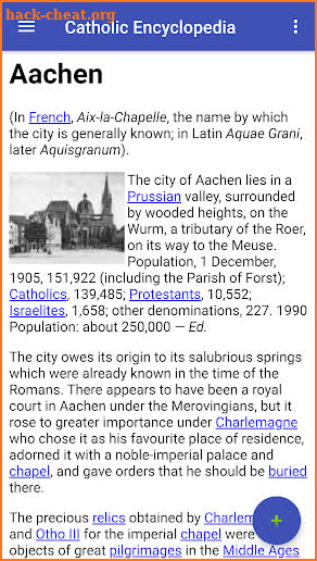 The Catholic Encyclopedia screenshot