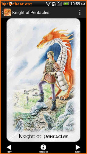 The Celtic Dragon Tarot screenshot