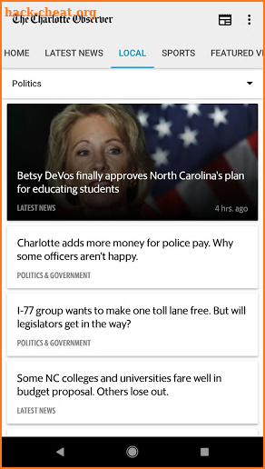 The Charlotte Observer screenshot