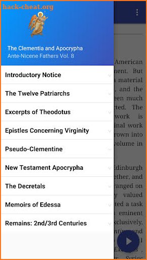 The Clementia and Apocrypha (A screenshot