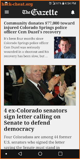 The Colorado Springs Gazette screenshot