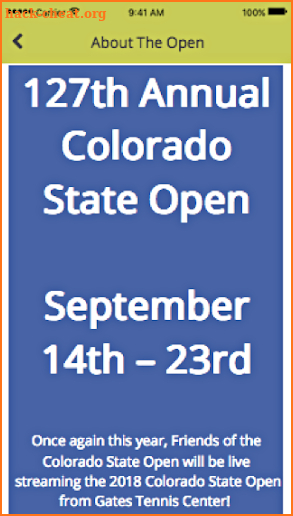 The Colorado State Open screenshot