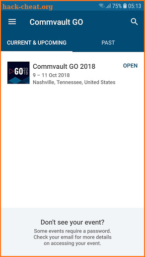 The Commvault GO Companion App screenshot