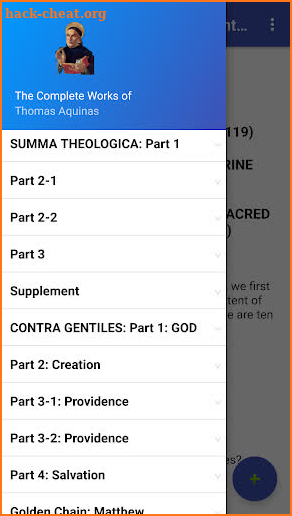 The Complete Works of Thomas Aquinas screenshot