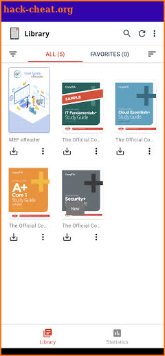 The CompTIA Self-Paced eReader screenshot