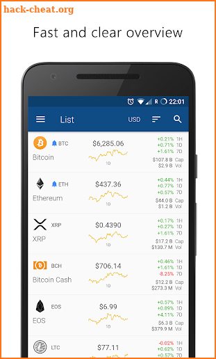 The Crypto App - Widgets, Alerts, News for Bitcoin screenshot