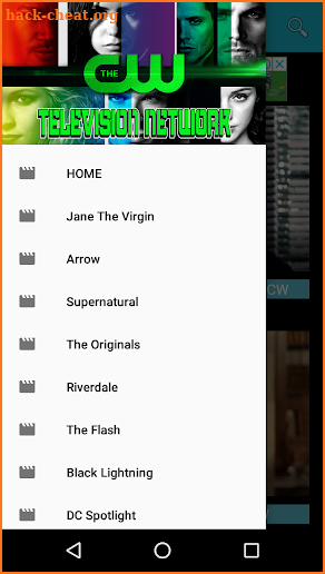 The CW TV app screenshot