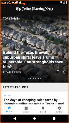 The Dallas Morning News screenshot