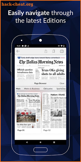 The Dallas Morning News ePaper screenshot
