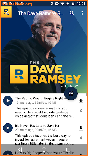 The Dave Ramsey Show podcast screenshot