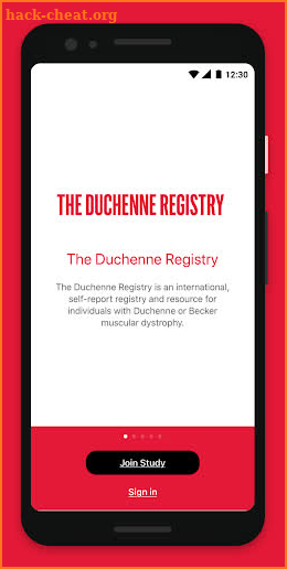 The Duchenne Registry screenshot