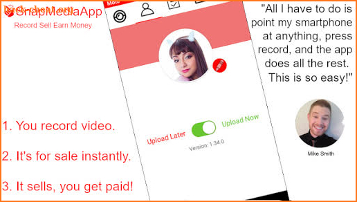 The Earn Money And Get Paid App - SnapMediaApp screenshot