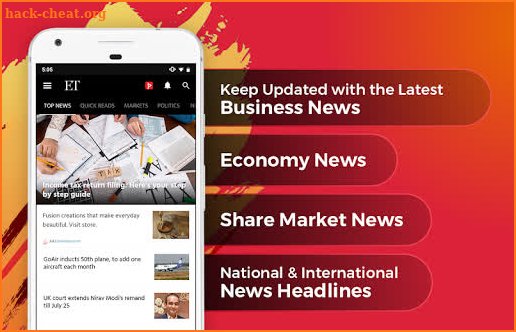 The Economic Times: Sensex, Market & Business News screenshot