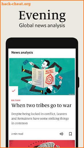 The Economist: News analysis screenshot