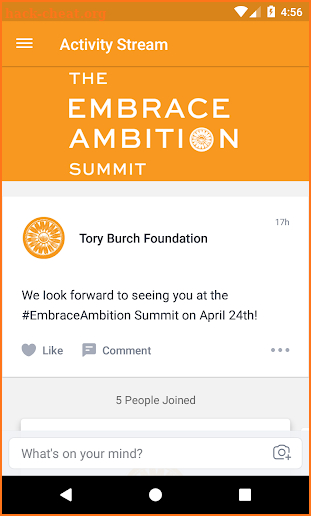 The Embrace Ambition Summit screenshot