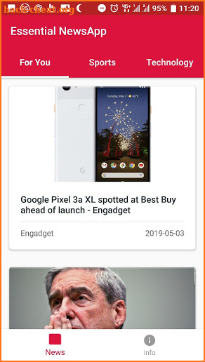 The Essential NewsApp: Breaking and Trending News screenshot