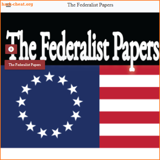 The Federalist Papers, by Hamilton, Jay, Madison screenshot