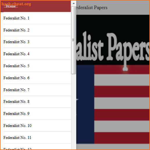 The Federalist Papers, by Hamilton, Jay, Madison screenshot