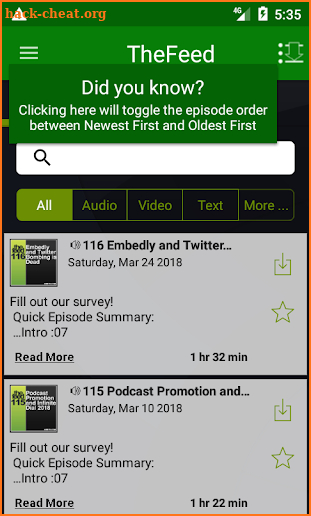 The Feed - Libsyn Podcasting screenshot