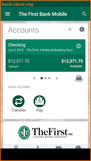 The First Bank Mobile screenshot