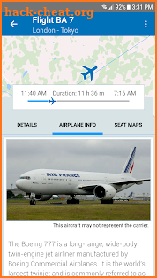 The Flight Tracker screenshot
