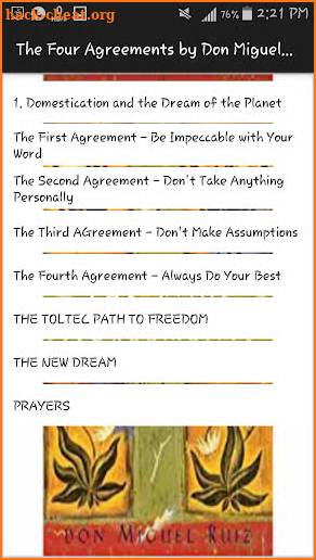 The Four Agreements: A Guide to Personal Freedom screenshot