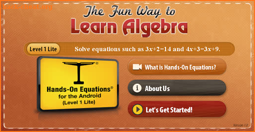 The Fun Way to Learn Algebra screenshot