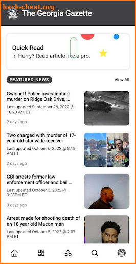 The Georgia Gazette screenshot