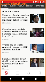 The Globe and Mail: News screenshot