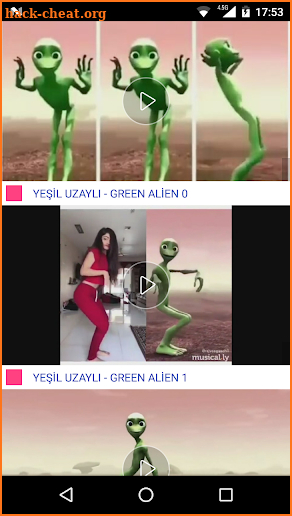The green alien dance ( Dame Tu Cosita ) screenshot