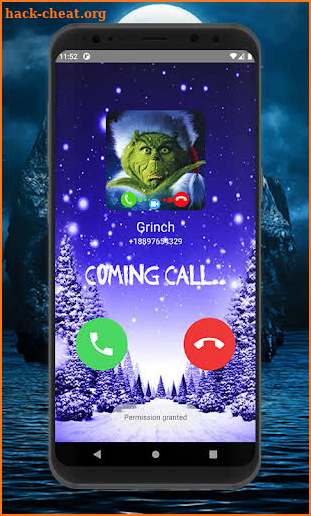 the Grinch Fake Video Call screenshot