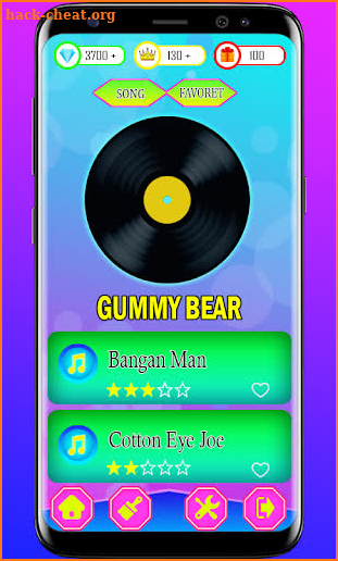 The Gummy Bear piano game screenshot