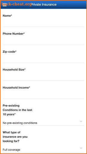 The Health Insurance App screenshot