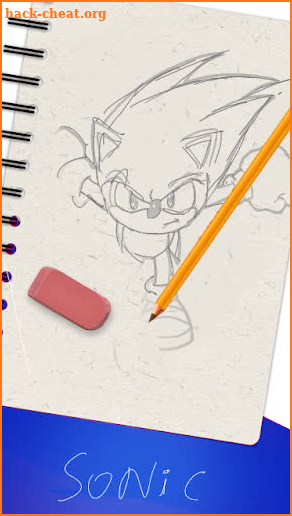 The hedgehog coloring  and drawing book screenshot
