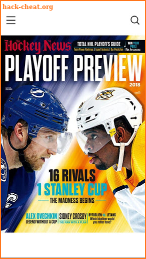The Hockey News Magazine screenshot