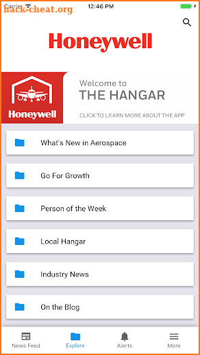 The Honeywell Aerospace Hangar screenshot