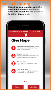 The Hope App screenshot