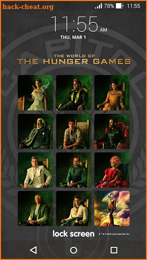 The Hunger Games® Lock Screen screenshot