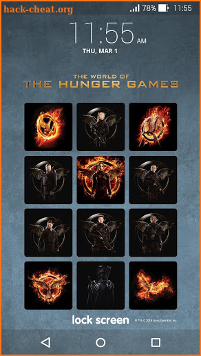 The Hunger Games® Lock Screen screenshot