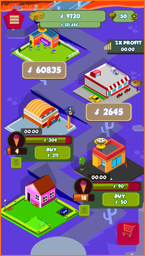 The idle clicker game to be richest screenshot