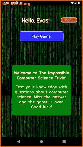 The Impossible Computer Science Trivia screenshot