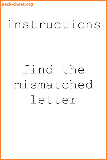 The Impossible Letter Game screenshot