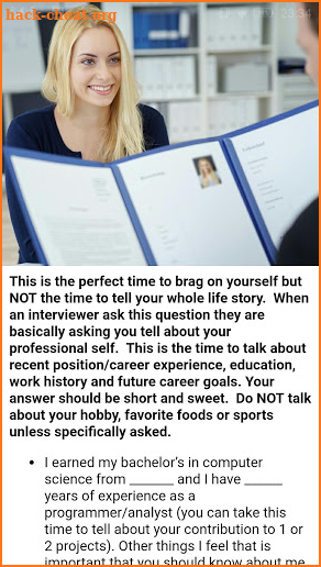 The Interview App screenshot