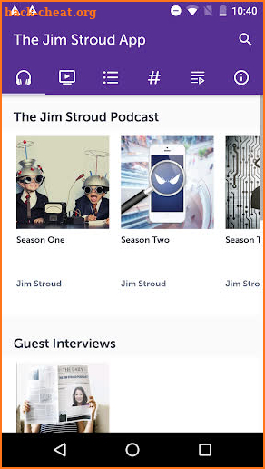 The Jim Stroud App screenshot