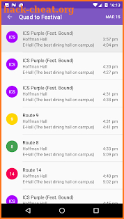 The JMU Bus App screenshot