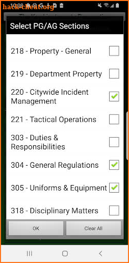 The Key Lieutenants Exam 2023 screenshot