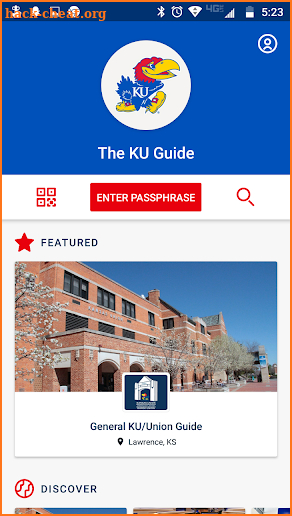 The KU Guide screenshot