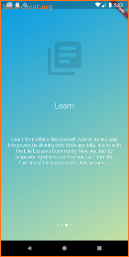 The Life Lessons App screenshot