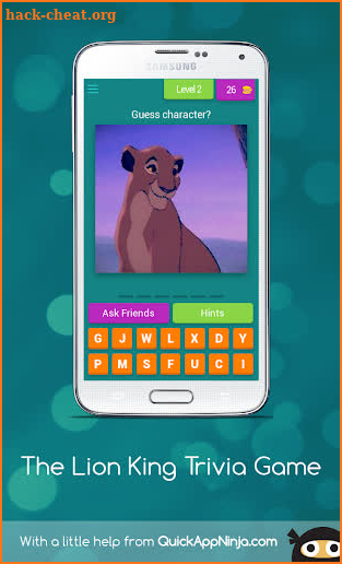 The Lion King Trivia - Guess Cartoon Character screenshot