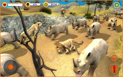 The Lion Simulator - Animal Family Simulator Game screenshot